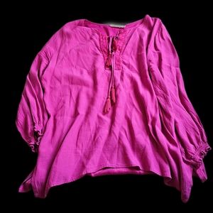 Johnny Was Calme Viscose Peasant Blouse